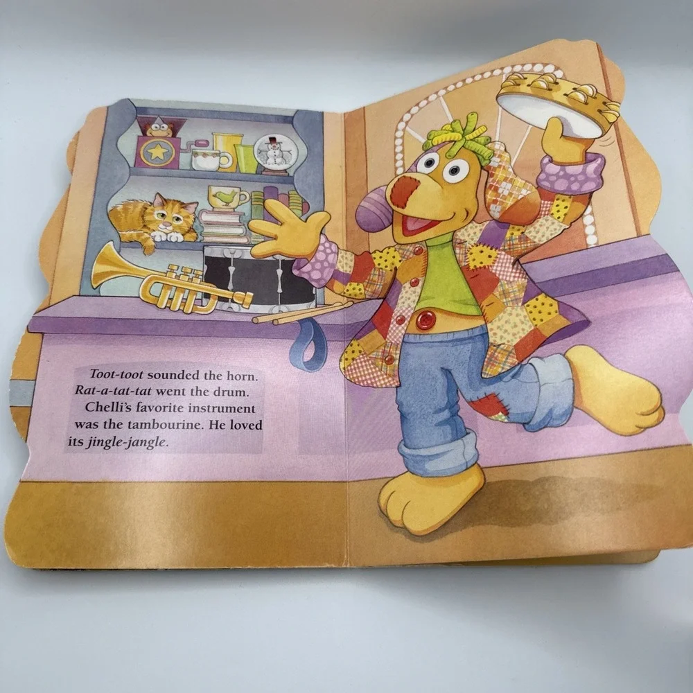 Vtg Chelli Can Share Sesame Street Golden Book Cartoon Network 1997 Rare